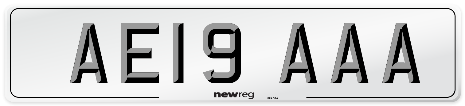 AE19 AAA Number Plate from New Reg